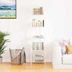Bookshelf Storage Shelf Bookcase Freestanding Storage Stand - Image 4