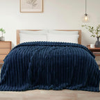 Exclusivo Mezcla Striped Queen Size Fleece Blanket by ExclusivoMezcla