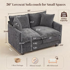 Loveseat Sofa with Cloud 3-Layer Cushion & 27" Deep Seat, Modern Love Seat - Image 2