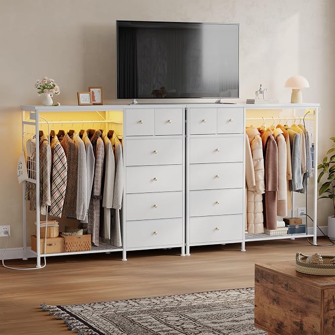 DUMOS White Dresser for Bedroom - Image 9