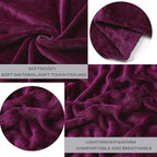 Purple Fleece Plush Throw Blanket 60"x80"for Couch Sofa Fuzzy Cozy Flannel | - Image 2