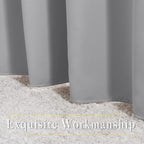 NICETOWN Blackout Silver Grey Curtains & Drapes - Image 6