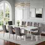 Henf 63"-79" Extendable Dining Room Table and Chairs Set by Henf