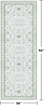Turkish 3x8 Wide Hallway Runner - Image 2