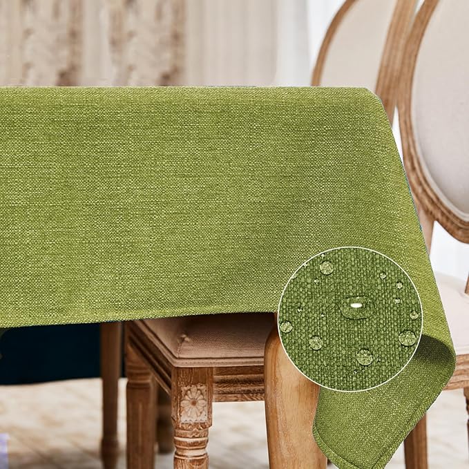 BALCONY & FALCON Rectangle Tablecloth Washable Wrinkle Resistant and Water by BALCONYFALCON