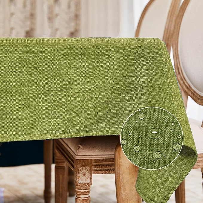 BALCONY & FALCON Rectangle Tablecloth Washable Wrinkle Resistant and Water by BALCONYFALCON