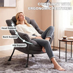 MBOOYOME Lazy Chair, Modern Accent Chair - Image 5