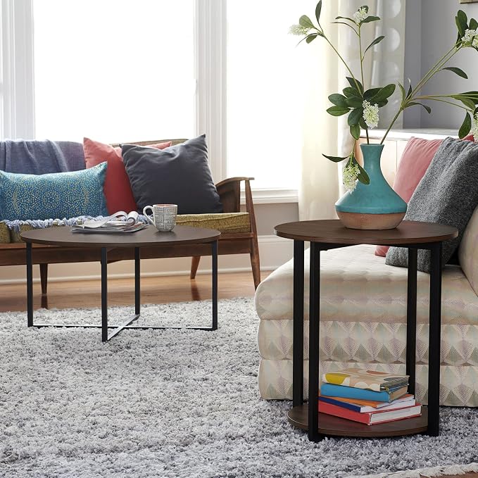 Household Essentials Jamestown Round Side End Table - Image 8