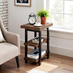 Alaterre Furniture Pomona Living Room 3-Tier Solid Wood End Table - Image 2