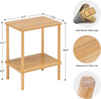 Apicizon 2 Tier End Table, Small Side Table - Image 2