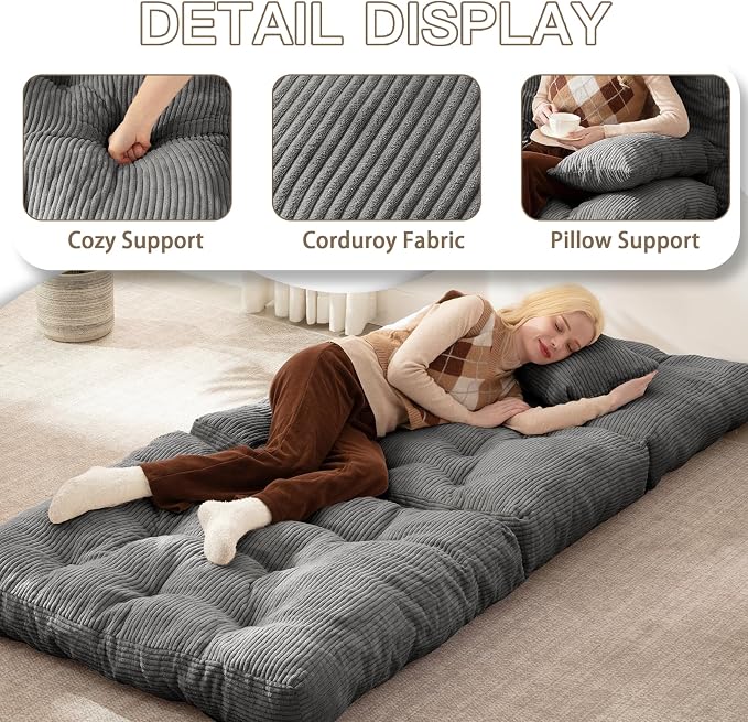 Folding Sofa Bed, Convertible Sleeper Chair - Image 6