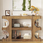 Tohomeor Console Tables for Entryway 47.24-Inch, Wooden Sofa Table Behind The - Image 3