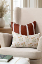 Crumbs Home Modern Farmhouse California Casual Indoor Outdoor Lumbar Pillow - Image 2