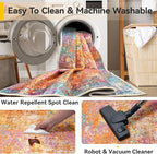 RELEANY Washable 9'x12' Abstract Area Rug - Image 6