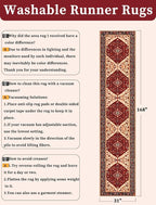 SERISSA 2'6"x14' Washable Non Slip Boho Runner Rug - Image 6
