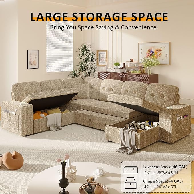 Modular Sectional Sleeper Sofa - Image 6