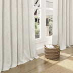Mousse White Linen Curtains 96 Inches Long - Image 4