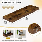 Acovy 30 Inch Floating Shelves, 9.3" Deep Floating Shelf Wall Mounted, Rustic - Image 3