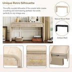 59" Unique Retro Silhouette Console Table - Image 5