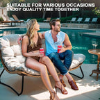 Crestlive Products Outdoor Loveseat 2PCS, Patio Conversation Set, All-Weather - Image 6