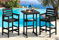 SERWALL Balcony Adirondack Chairs and Table 3 Pieces Set, Oversize Adirondack by SERWALL