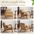 VINGLI Upgraded Premium Corduroy Accent Chair, Upholstered Arm Chair, Solid - Image 8