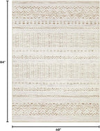 cotiled Boho 5x7 Area Rugs for Living Room: Soft Moroccan Washable Rug | Solve - Image 2