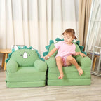 MOMCAYWEX Kids Sofa, Sherpa Couch - Image 2