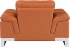 Blackjack Furniture Weston Collection Italian Leather Living Room Chair - Image 4