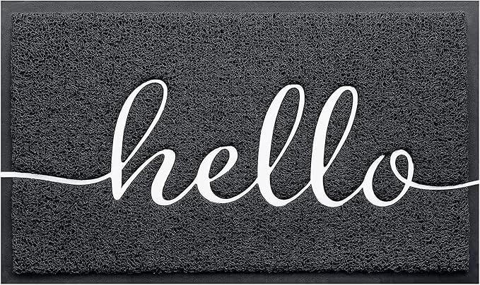 Door Mat Welcome Mat Floor Mat for Entryway, High Traffic Areas | Low Profile by BeneathYourFeet