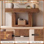 Homieasy Console Table, Farmhouse Wooden Sofa Table Behind Couch, Narrow - Image 6