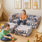 Cvortll Modular Kids Play Couch, Glow in Dark Kids Sofa, Child Sectional Sofa - Image 2