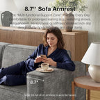 Novilla 142.5" Modular Sectional Sofa, No Assembly Cloud Sectional Couch - Image 6