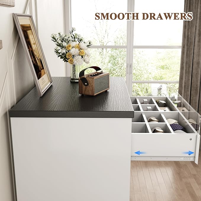 Jocoevol Modern LED 5 Drawer Dresser - Image 6