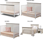 Sorelle Furniture Ashley Crib, Classic 4-in-1 Convertible Pannel Crib, Baby - Image 3