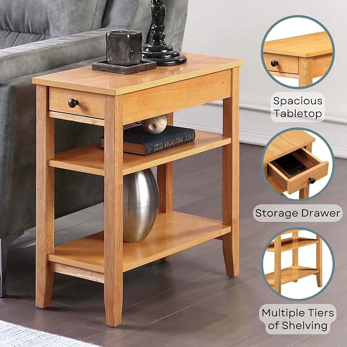 Convenience Concepts American Heritage Chairside End Table 23.5" - Image 5