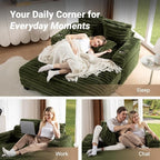 Amsleekey 64" Chaise Lounge Chair Indoor, Oversized Sleeper Chair - Image 9