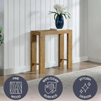 Alaterre Furniture Classic Solid Wood Console Table - Image 3