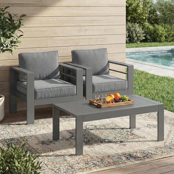 Solaste Aluminum Patio Furniture Set by Solaste