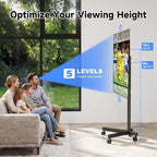 XINLEI Mobile TV Stand on Wheels - Image 6
