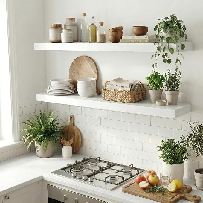 Dreamland White Floating Shelves - Image 3