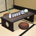 Foldable Japanese Coffee Table，Folding Japanese Floor Table，Natural Brown by VDEHOM