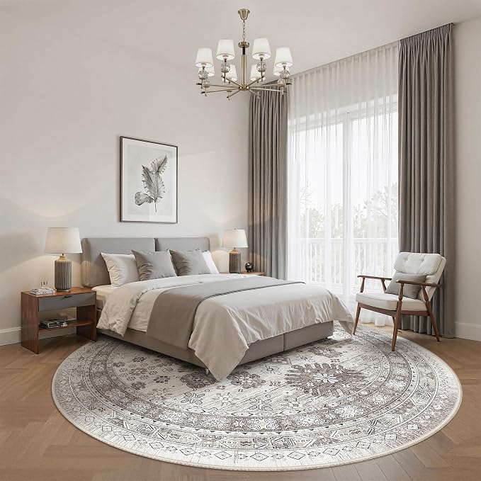 9ft Round Rug, Large Circle Rug - Image 8