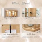 Anwick Corner Display Curio Cabinets - Image 3