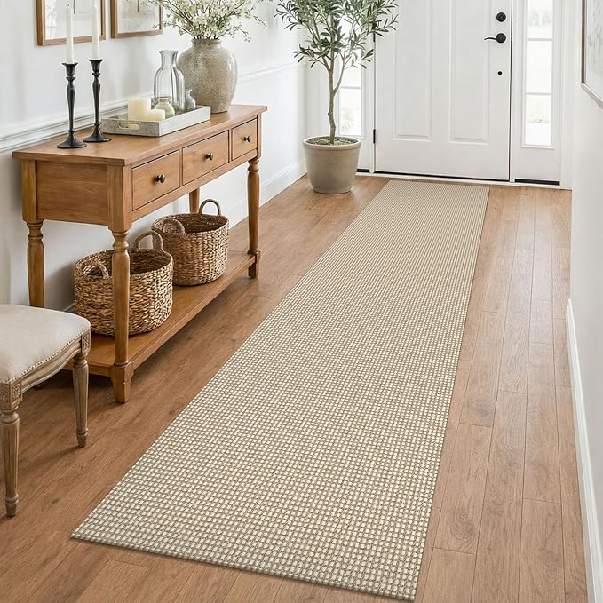 KOZYFLY Runners for Hallways 2x8 ft Washable Kitchen Runner Non Slip Rubber by KOZYFLY