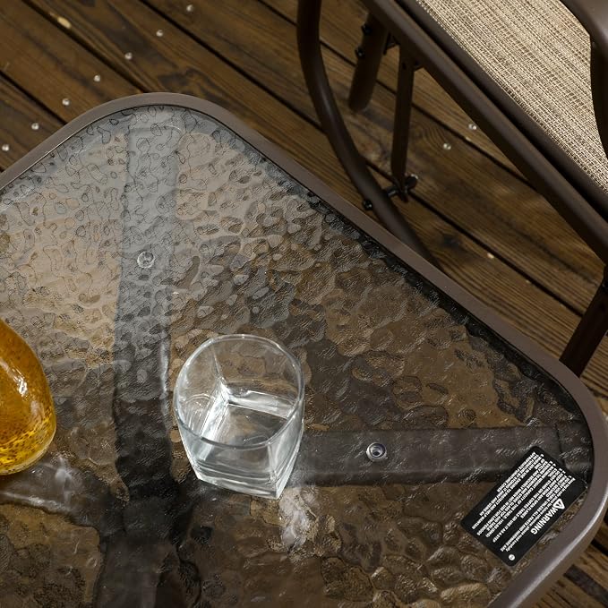 Outsunny 3 Piece Outdoor Glider Chair - Image 8