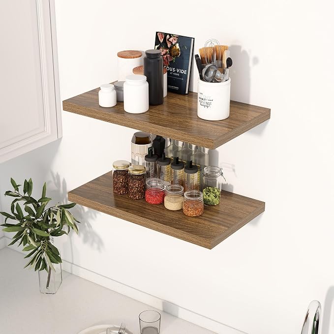 Dreamland 24" Floating Shelves for Wall, Wall-Mounted Shelves for Bedroom - Image 2