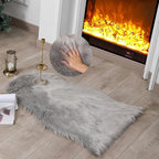 linmopm Faux Fur Sheepskin Rug, 2x3 ft | Shag Fluffy Fuzzy, High-Density Cushion by Limopmfauxfurproducts