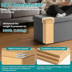30.5-INCH Storage Ottoman Bench, Footrest - Image 5