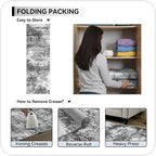 Grey 2x5 Washable Entryway Runner Rug Non Slip - Image 8